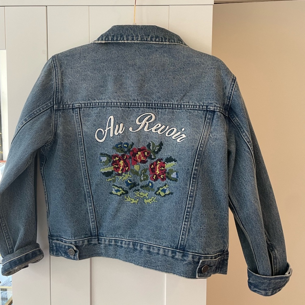 Joie Jean jacket, hand embroidered & never worn, size small